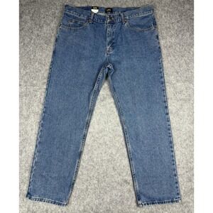 Lee Jeans NWT Men's 38x29 Relaxed Fit Straight Leg Medium Wash Pepper Stone